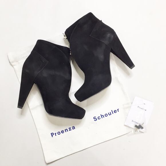 Proenza Schouler Suede Zip-Up Ankle Booties Sz 5.5 - Picture 2 of 8